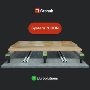 Granab vloer 7000N ondervloersysteem staal verstelbaar 50 420 mm